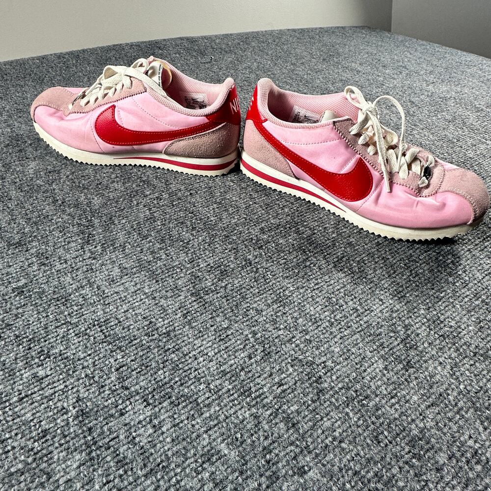 Nike Cortez TXT Womens 7.5 Pink Red HF9994-600 Textile Suede Sneakers